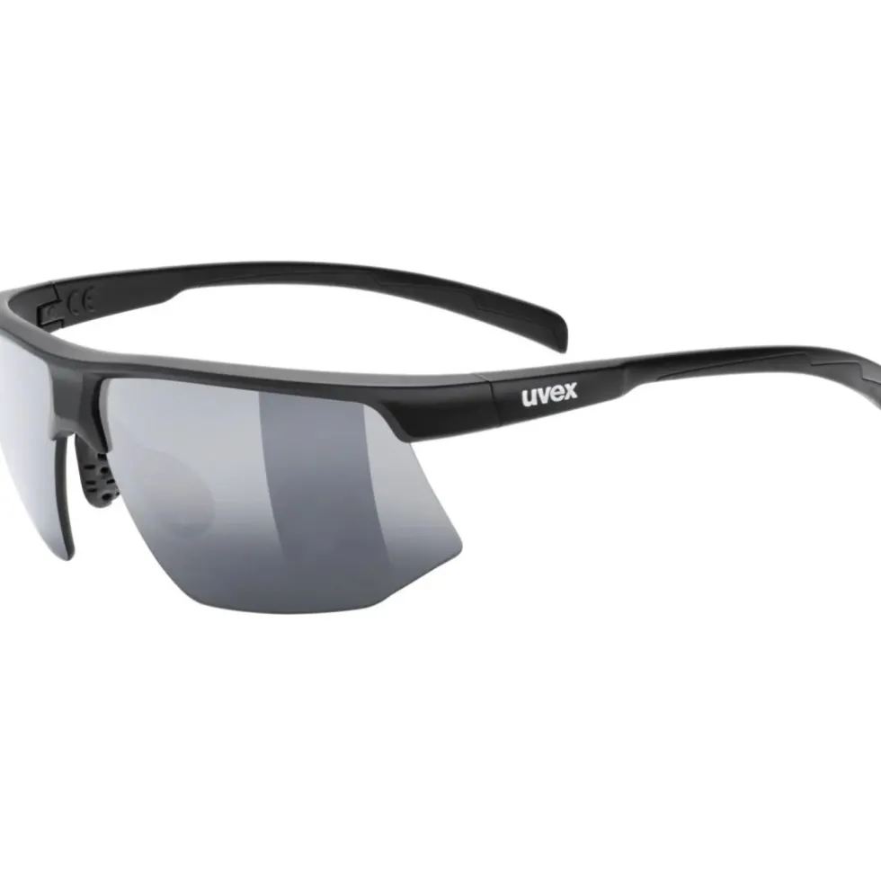 Uvex aerios Bril - black matt/smoke