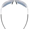 Uvex aerios Bril - clear/mirror red