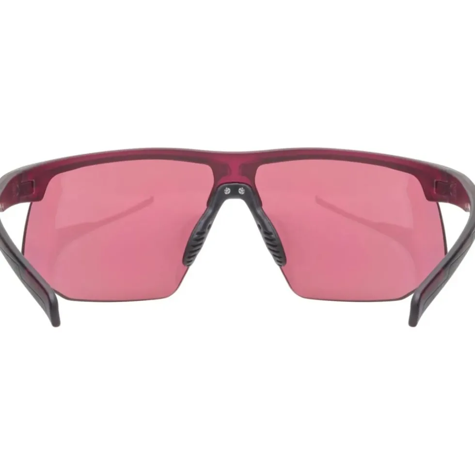 Uvex aerios Bril - cranberry matt/mirror rose