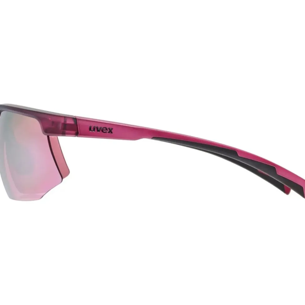 Uvex aerios Bril - cranberry matt/mirror rose