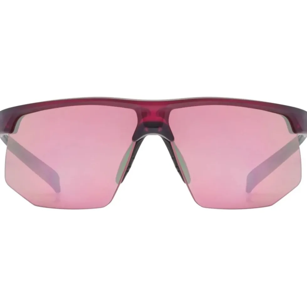 Uvex aerios Bril - cranberry matt/mirror rose