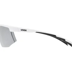 Uvex aerios Bril - white matt/mirror silver