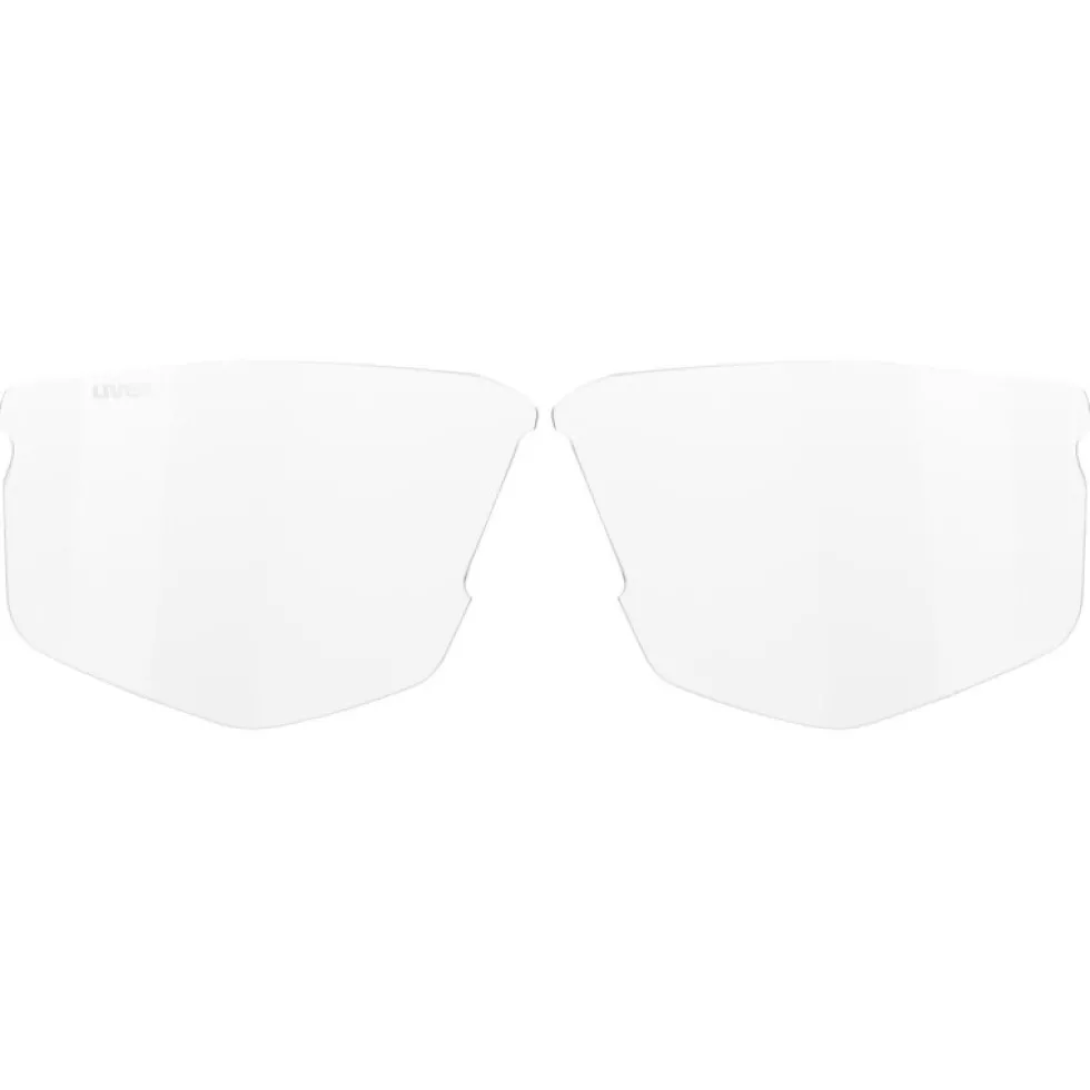Uvex axos set Bril - black matt/mirror silver + clear
