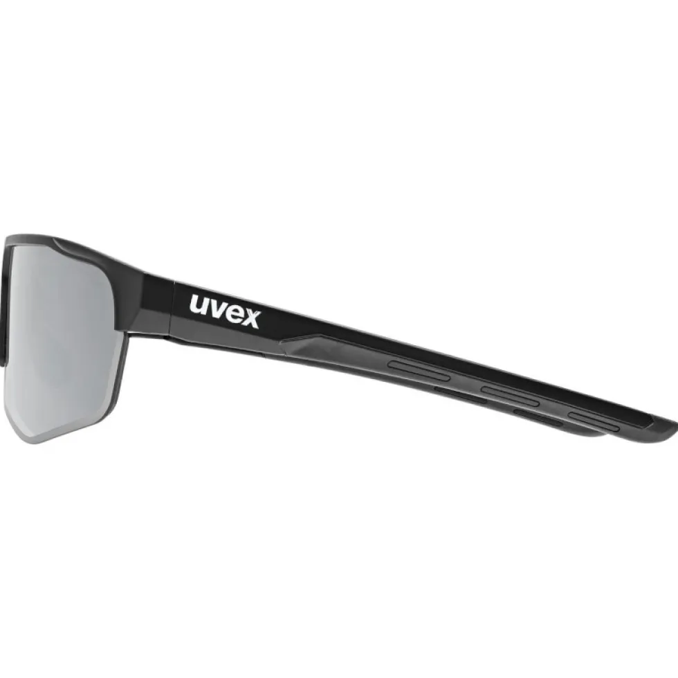 Uvex axos set Bril - black matt/mirror silver + clear