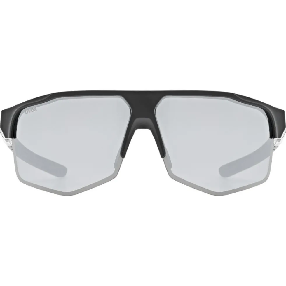 Uvex axos set Bril - black matt/mirror silver + clear