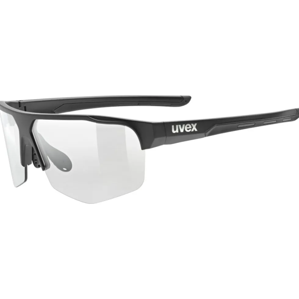 Uvex axos set Bril - black matt/mirror silver + clear