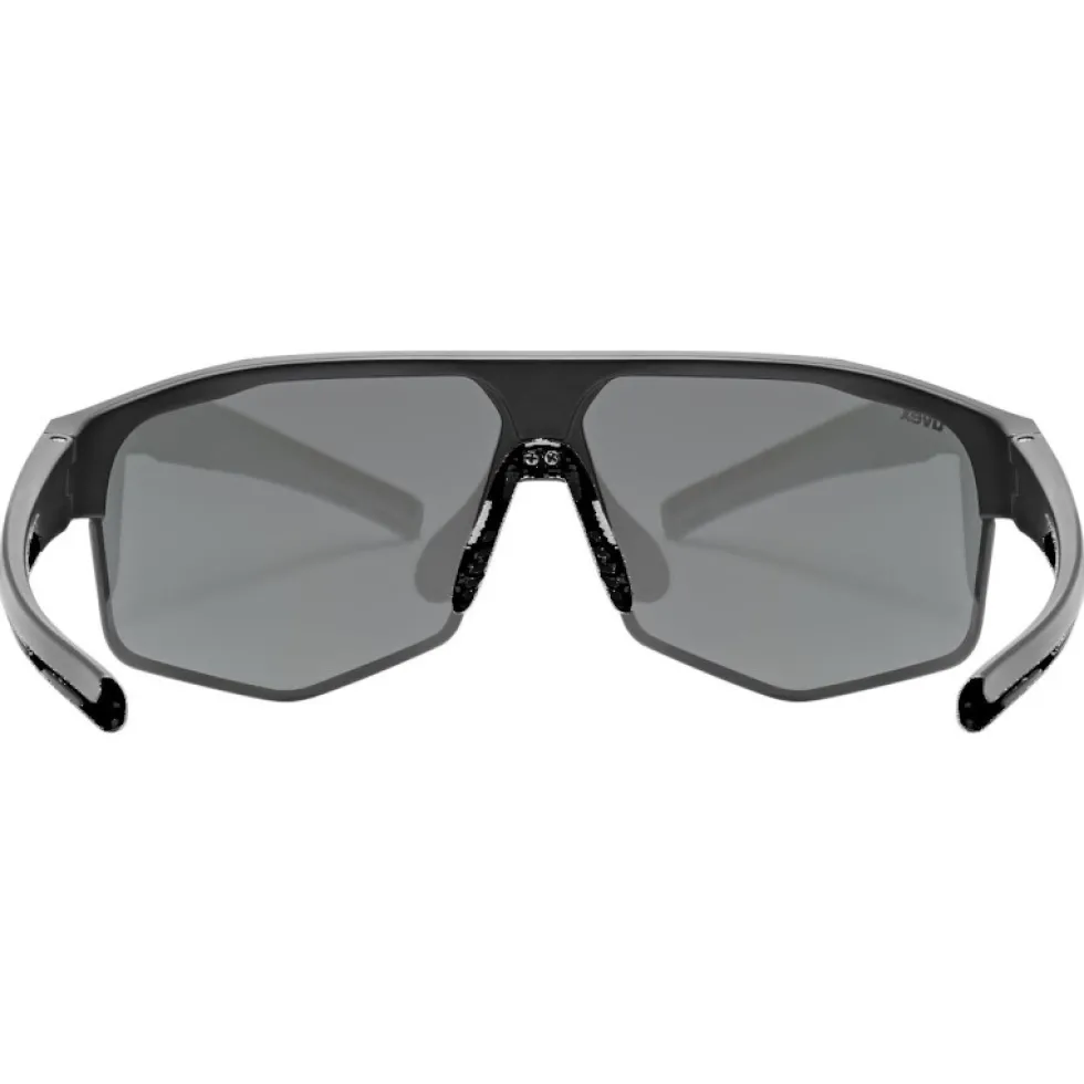 Uvex axos set Bril - black matt/mirror silver + clear