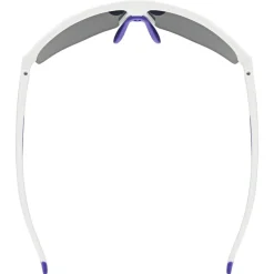 Uvex axos set Bril - white matt/mirror purple + clear