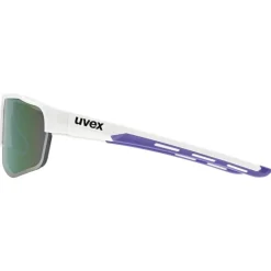 Uvex axos set Bril - white matt/mirror purple + clear