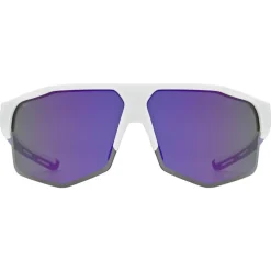 Uvex axos set Bril - white matt/mirror purple + clear