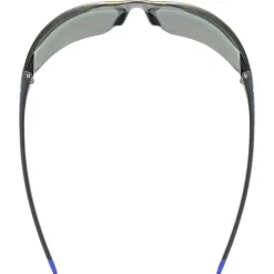 Uvex equate Bril - black-blue matt/mirror blue