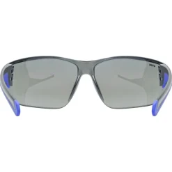 Uvex equate Bril - black-blue matt/mirror blue