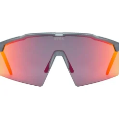 Uvex Flowline Fietsbril - smoke matt/mirror red
