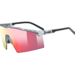 Uvex Flowline Fietsbril - smoke matt/mirror red
