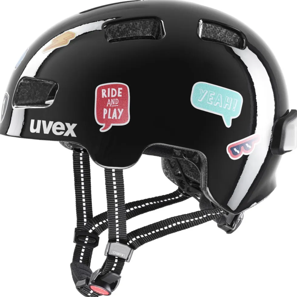 Uvex hlmt 4 reflexx Kinder-Fietshelm - zwart