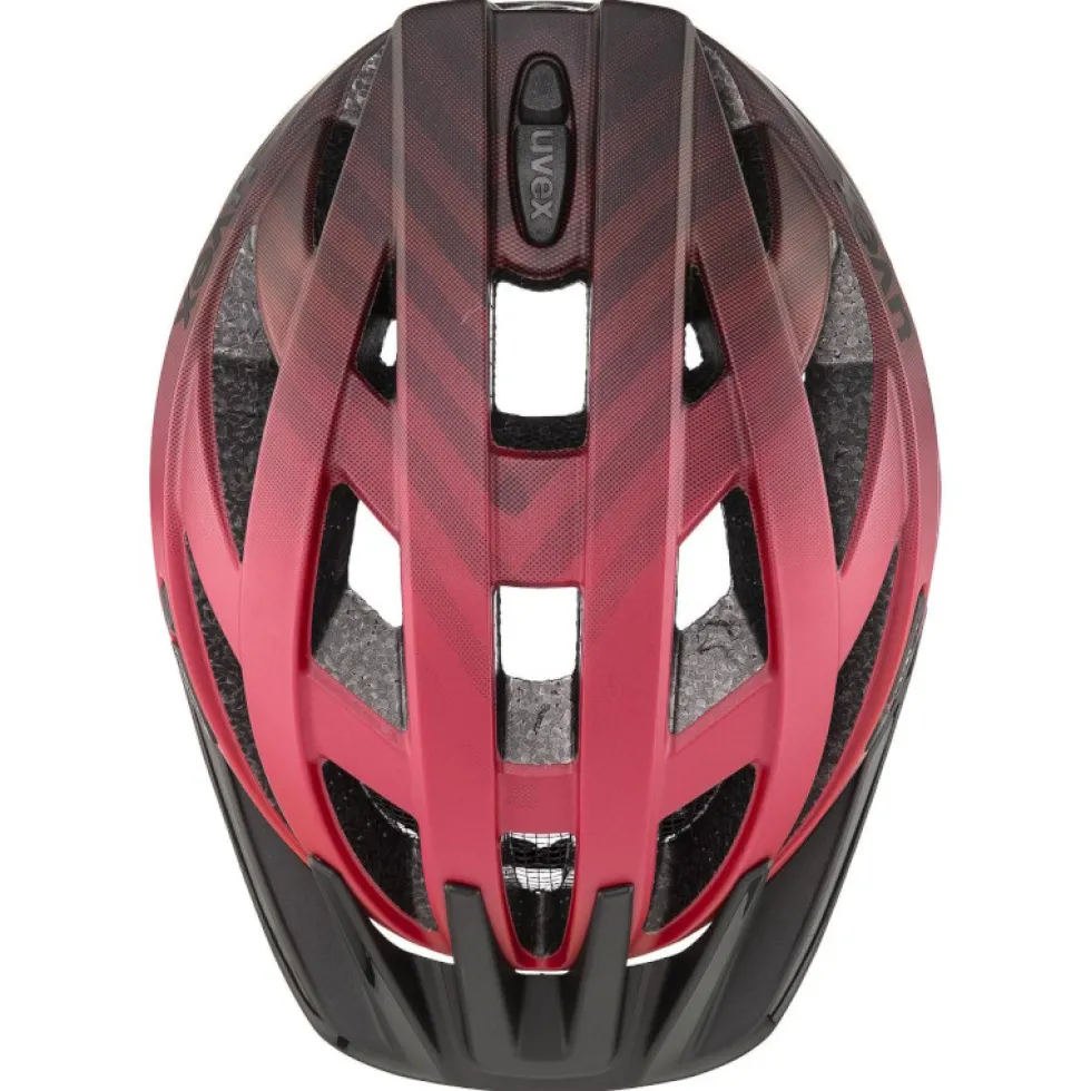 Uvex i-vo cc Helm - rood-zwart mat