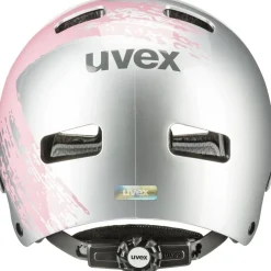 Uvex kid 3 Kinder-Fietshelm - silver-rosé