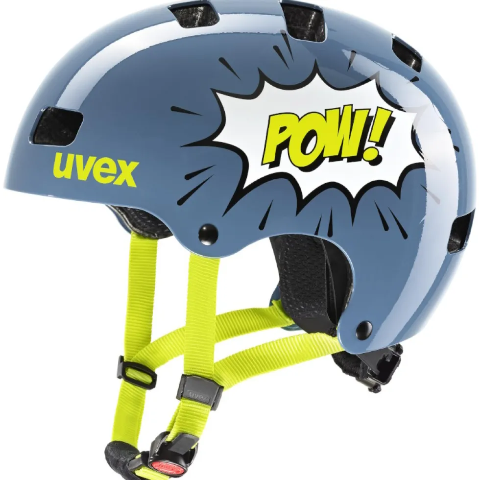 Uvex kid 3 Kinder-Fietshelm - stone blue pow