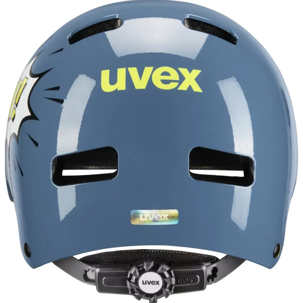 Uvex kid 3 Kinder-Fietshelm - stone blue pow