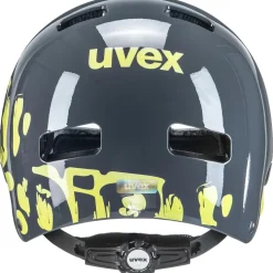 Uvex kid 3 Kinder-Fietshelm - dirtbike grey-lime