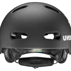 Uvex kid 4 style Kinder-fietshelm - bam black-lime matt