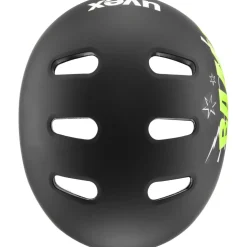 Uvex kid 4 style Kinder-fietshelm - bam black-lime matt
