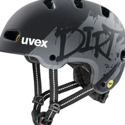 Uvex kid 4 style MIPS Kinder-fietshelm - dirt black matt