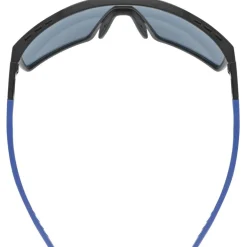 Uvex mtn perform Bril - black-blue matt/supravision mirror blue