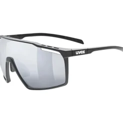 Uvex mtn perform Bril - black matt/supravision mirror silver