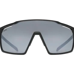 Uvex mtn perform Bril - black matt/supravision mirror silver