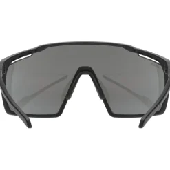 Uvex mtn perform Bril - black matt/supravision mirror silver