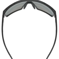 Uvex mtn perform Bril - black matt/supravision mirror silver