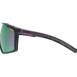 Uvex mtn perform Bril - black-purple matt/supravision mirror purple