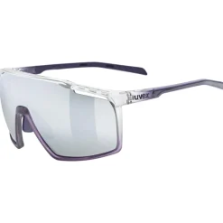 Uvex mtn perform Bril - clear-met purplet/supravision mirror silver