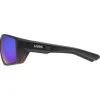 Uvex mtn venture CV Bril - black demi matt/mirror blue colorvision