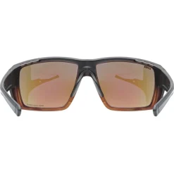 Uvex mtn venture CV Bril - black demi matt/mirror blue colorvision