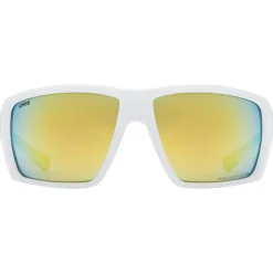 Uvex mtn venture CV Bril - white matt/mirror yellow colorvision