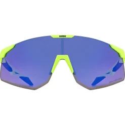 Uvex pace perform CV Bril - yellow matt/mirror blue colorvision