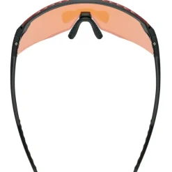 Uvex pace stage s CV Fietsbril - black matt/mirror blue colorvision