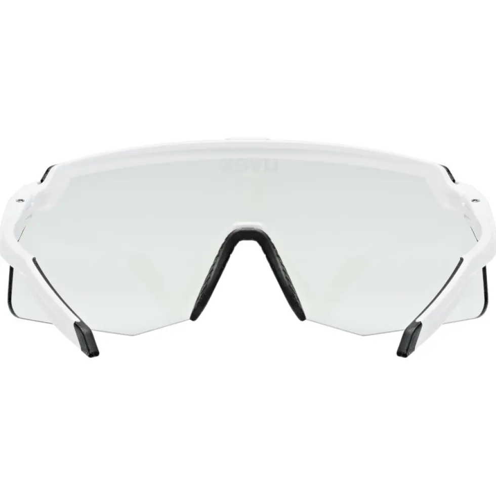 Uvex pace stage s V Bril - white matt/mirror blue