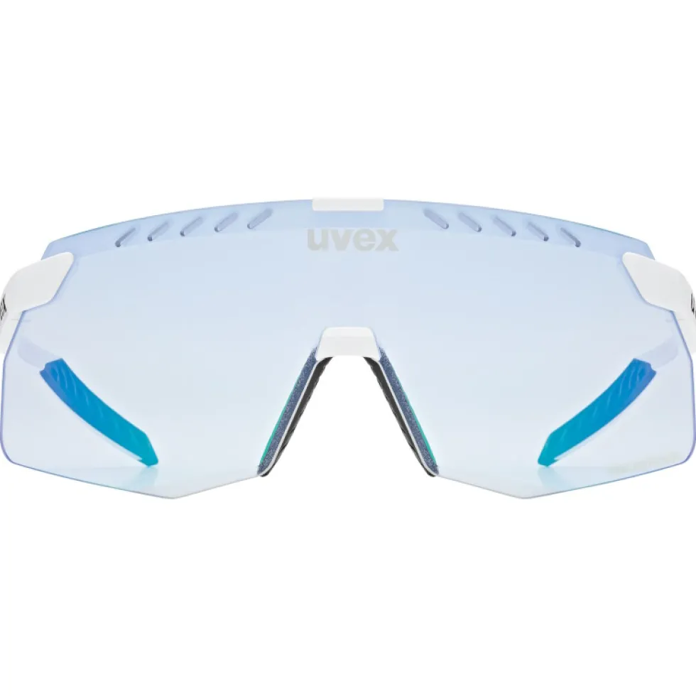 Uvex pace stage s V Bril - white matt/mirror blue