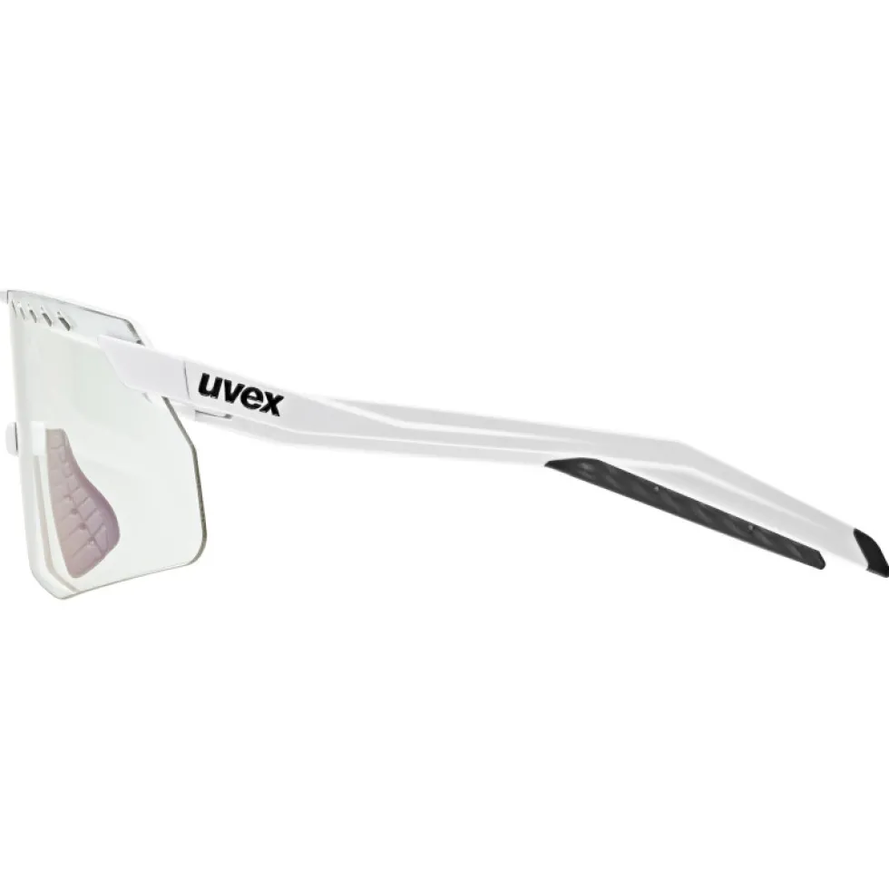 Uvex pace stage s V Bril - white matt/mirror blue