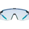 Uvex pace stage s V Bril - black matt/mirror blue