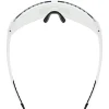 Uvex pace stage V Bril - white matt/mirror blue