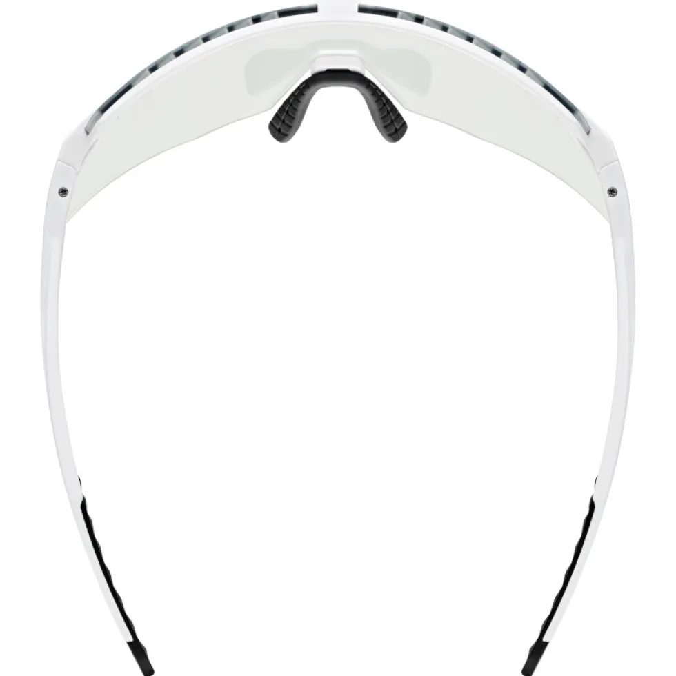 Uvex pace stage V Bril - white matt/mirror blue
