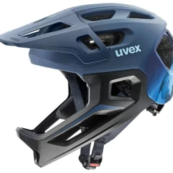 Uvex react jr. Fullface Kinder-fietshelm - dusk blue matt