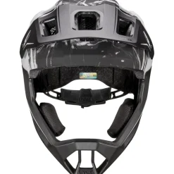 Uvex react jr. Fullface Kinder-fietshelm - black-white matt