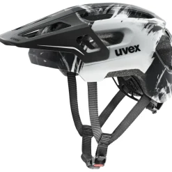 Uvex react jr. Fullface Kinder-fietshelm - black-white matt