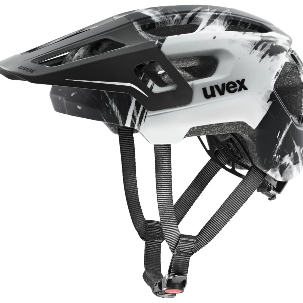 Uvex react jr. Fullface Kinder-fietshelm - black-white matt