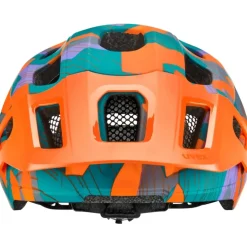 Uvex react jr. Kinder-fietshelm - papaya camo matt
